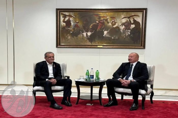 دیدار پزشکیان با الهام علی اف
