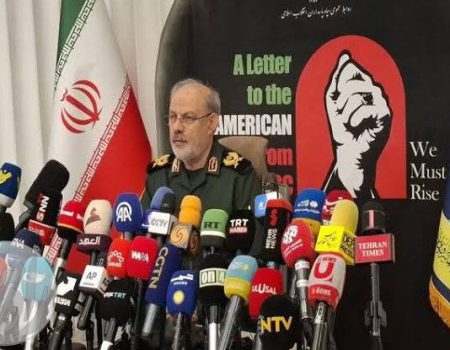 نشست خبری سخنگوی سپاه و انتشار متن کامل نامه سپاه پاسداران انقلاب اسلامی به مردم آمریکا