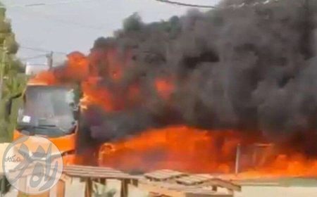 تصویر دود غلیظ ناشی از انفجار در پایگاه ارتش اسرائیل در نقب اشغالی