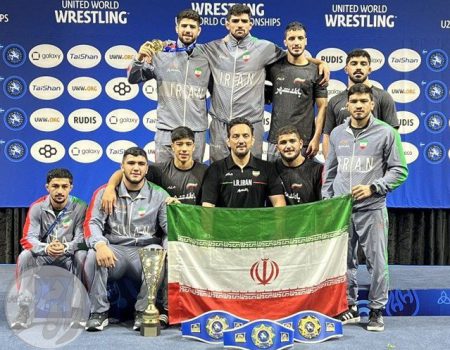 تیم ملی کشتی آزاد امید ایران با کسب مقام قهرمانی در مسابقات جهانی آمریکا