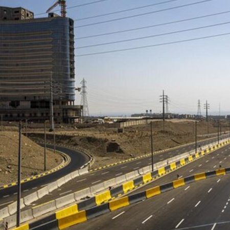 مراسم افتتاح بزرگراه شهید موسوی (دوگاز) در غرب تهران با حضور مسئولان شهری