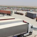 مرز ریمدان و تردد کامیون‌های تجاری حامل کالا