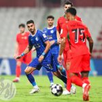 بازیکنان استقلال در مسابقه فوتبال لیگ نخبگان آسیا برابر حریف اماراتی