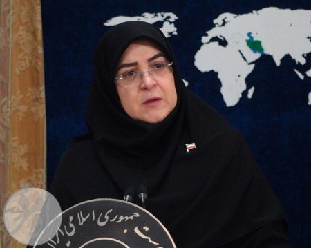 فاطمه مهاجرانی سخنگوی دولت در حال ارائه جزئیات برنامه‌های اقتصادی و معیشتی دولت در نشست خبری