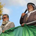 دکتر مروان ابورأس در حال سخنرانی در تجمع حمایت از فلسطین و عملیات طوفان‌الاقصی در شهر استانبول ترکیه.